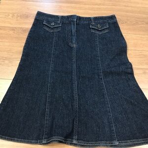 Theory women denim skirt sz 6